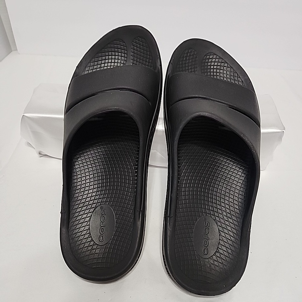 Oofos Ooahh Sport Slides Slip On Sandals Mens 14 EU‎ 47 Black - Picture 4 of 5